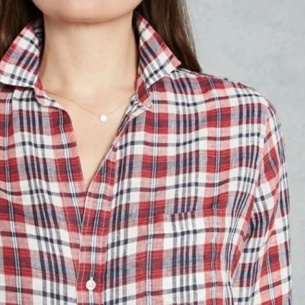 Frank & Eileen Red and Blue Plaid Button Down Shirt